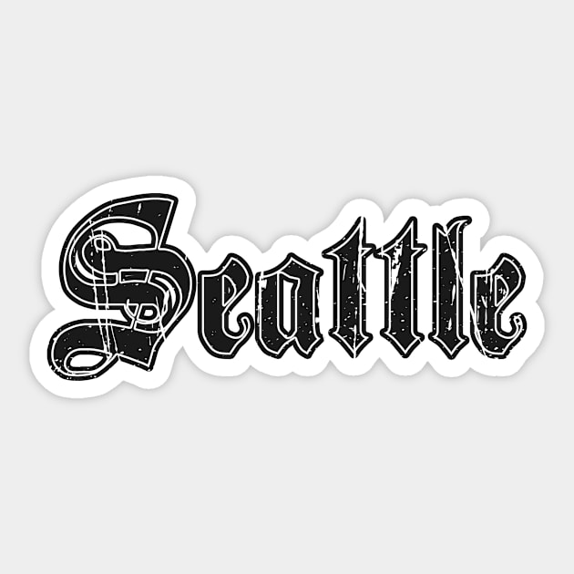 seattle Sticker by DeekayGrafx